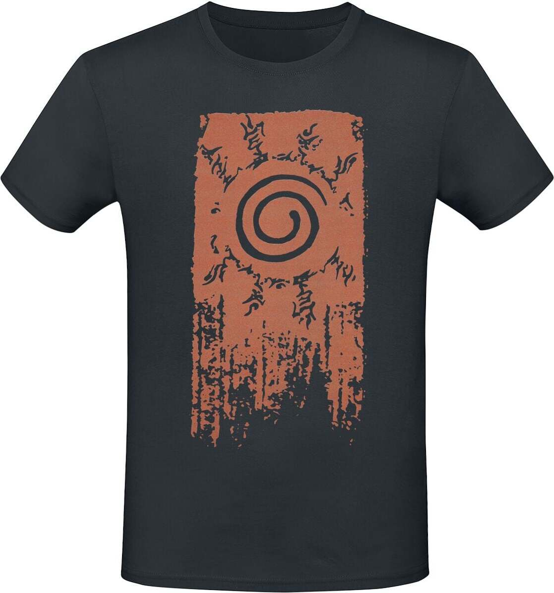 Naruto Shippuden - Konoha Symbol Tričko černá