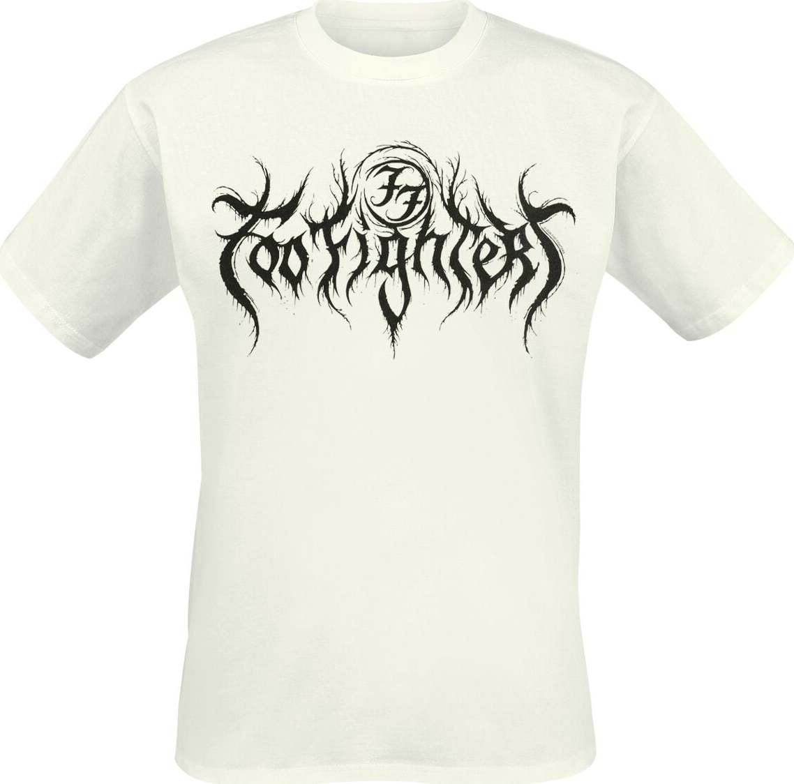 Foo Fighters Gothic Logo Tričko bílá