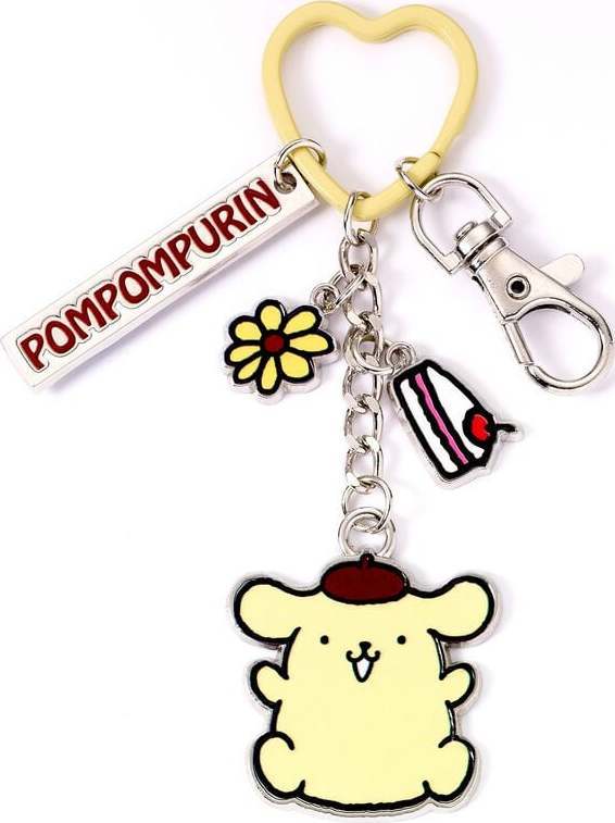 Hello Kitty Pompompurin Klíčenka vícebarevný