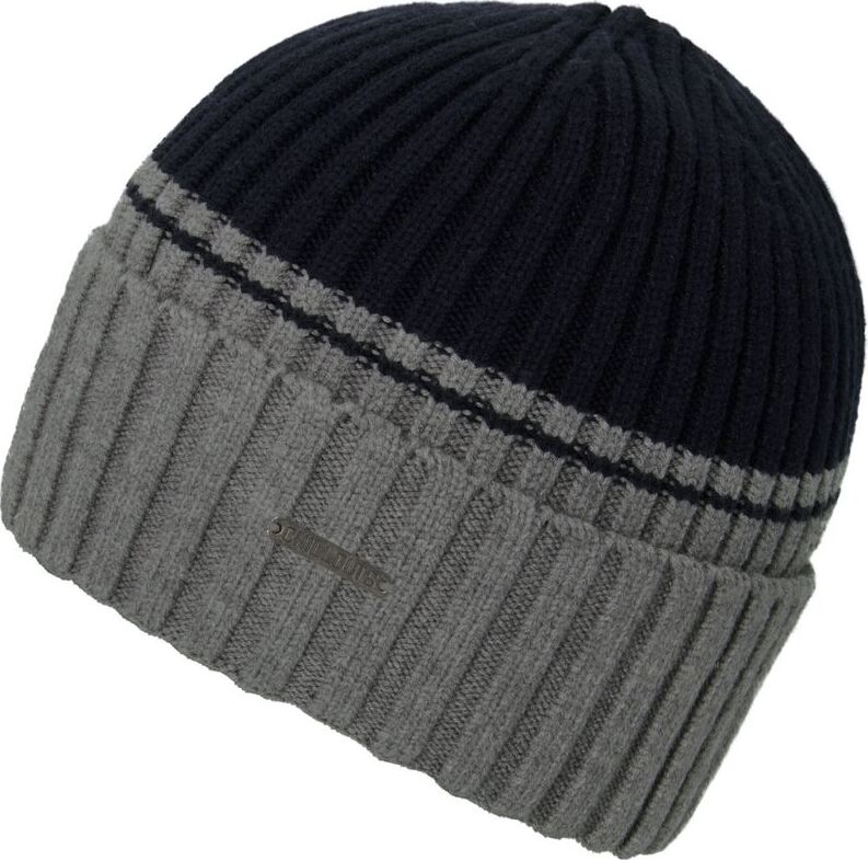 Chillouts Malik Hat Beanie čepice námornická modr/šedá