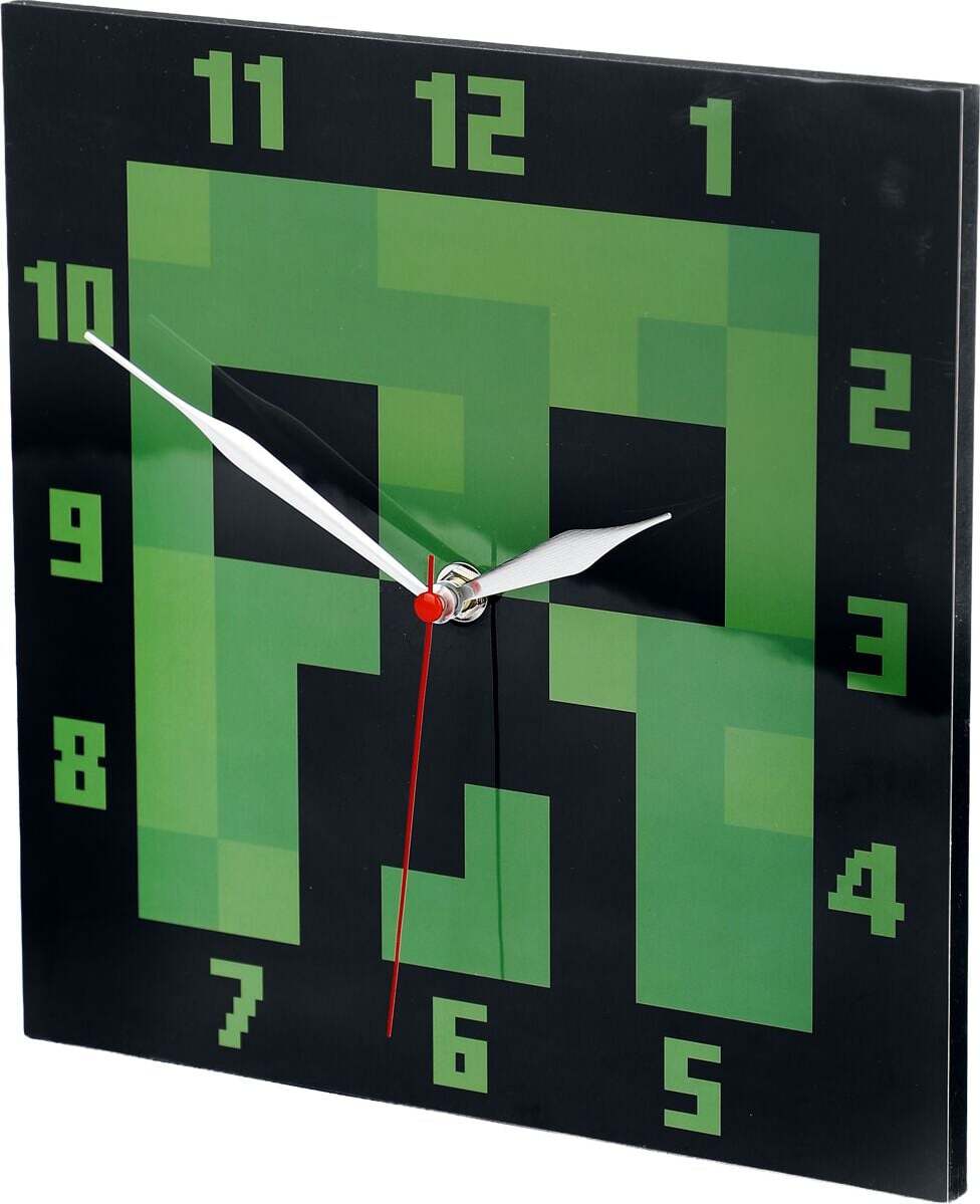 Minecraft Minecraft Creeper Nástenné hodiny vícebarevný
