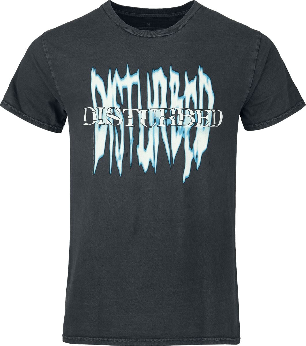 Disturbed Gothic Logo Tričko černá