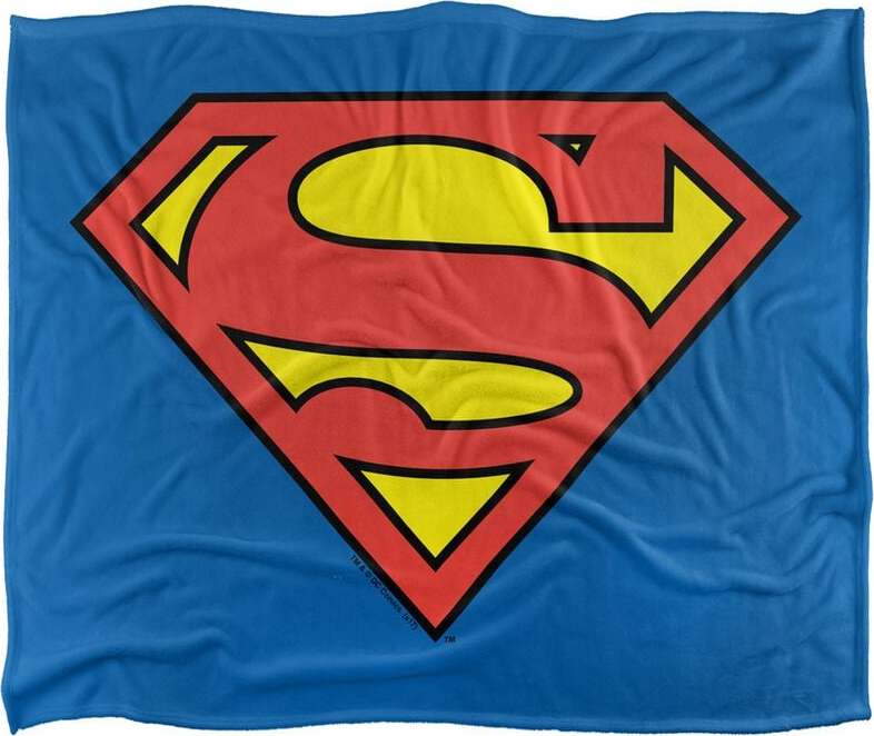 Superman Logo Flísová deka vícebarevný