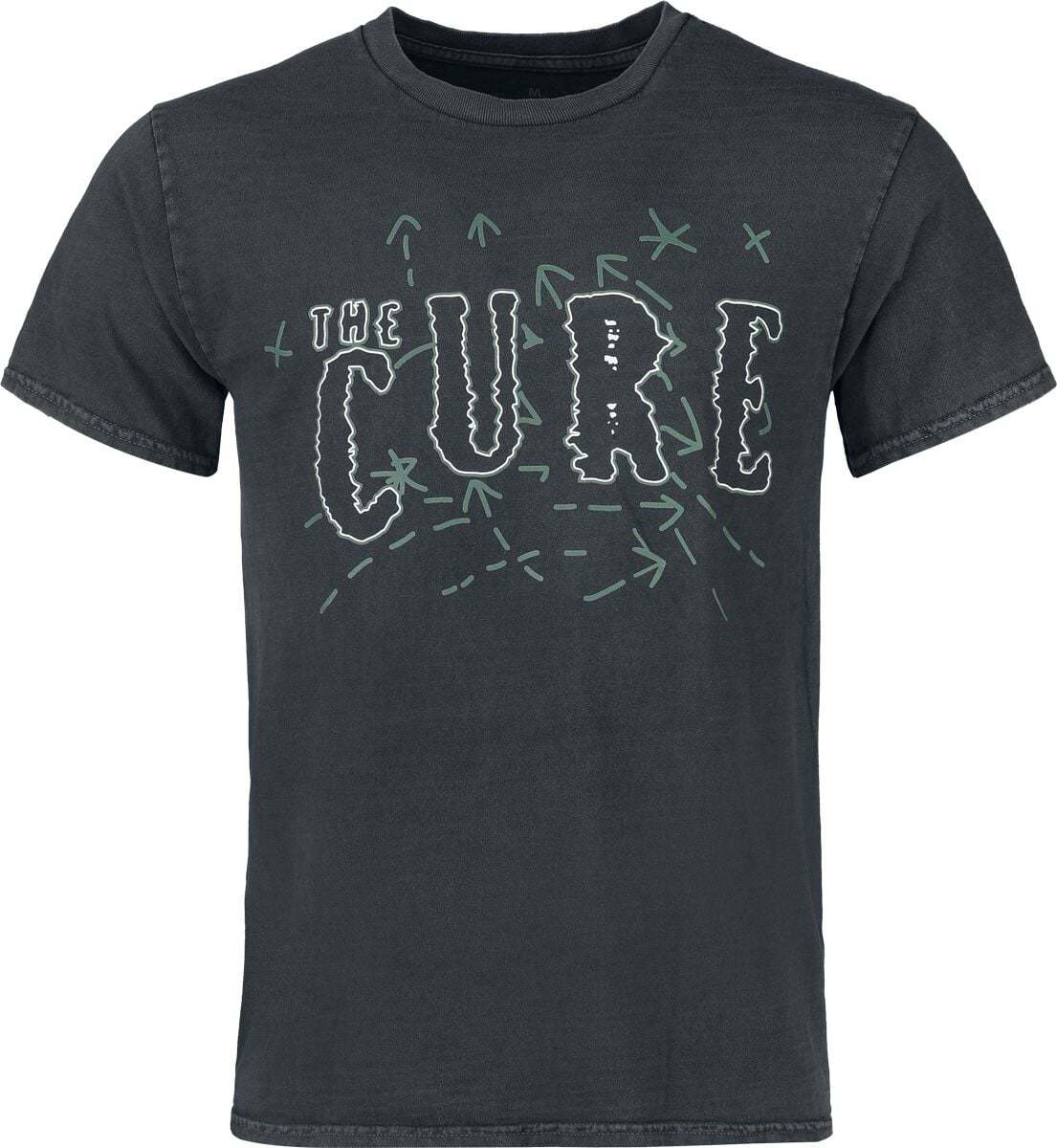 The Cure Text Logo Tričko černá