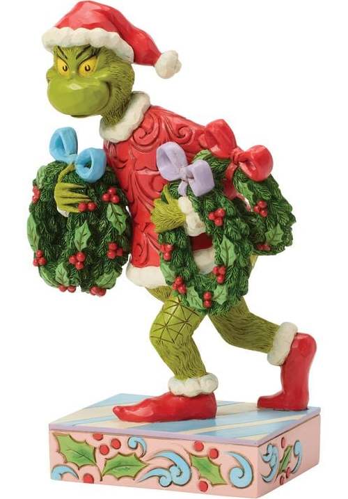 The Grinch Figurka Grinch kradoucí věnce od Jima Shore Sberatelská postava vícebarevný