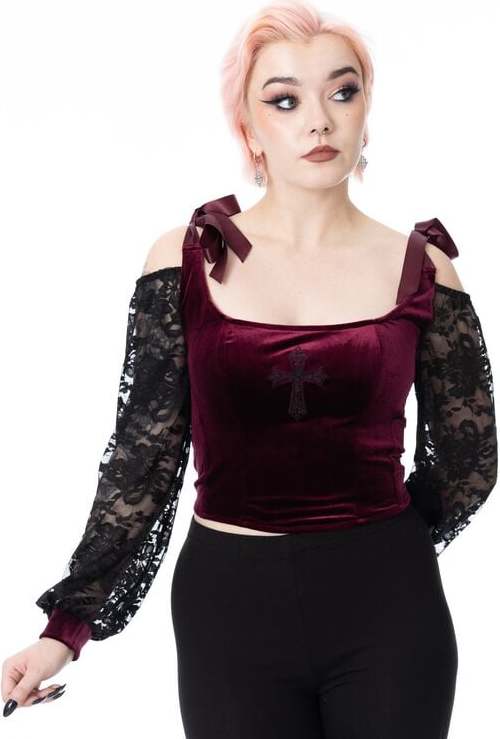 Poizen Industries Drusilla Corset Top Dámský top červená