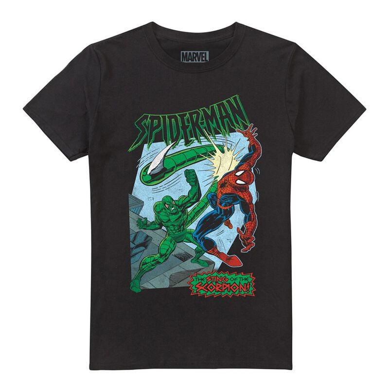 Spider-Man Retro Sting of the Scorpion Tričko černá