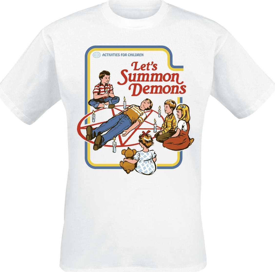 Steven Rhodes Let´s Summon Demons Tričko bílá