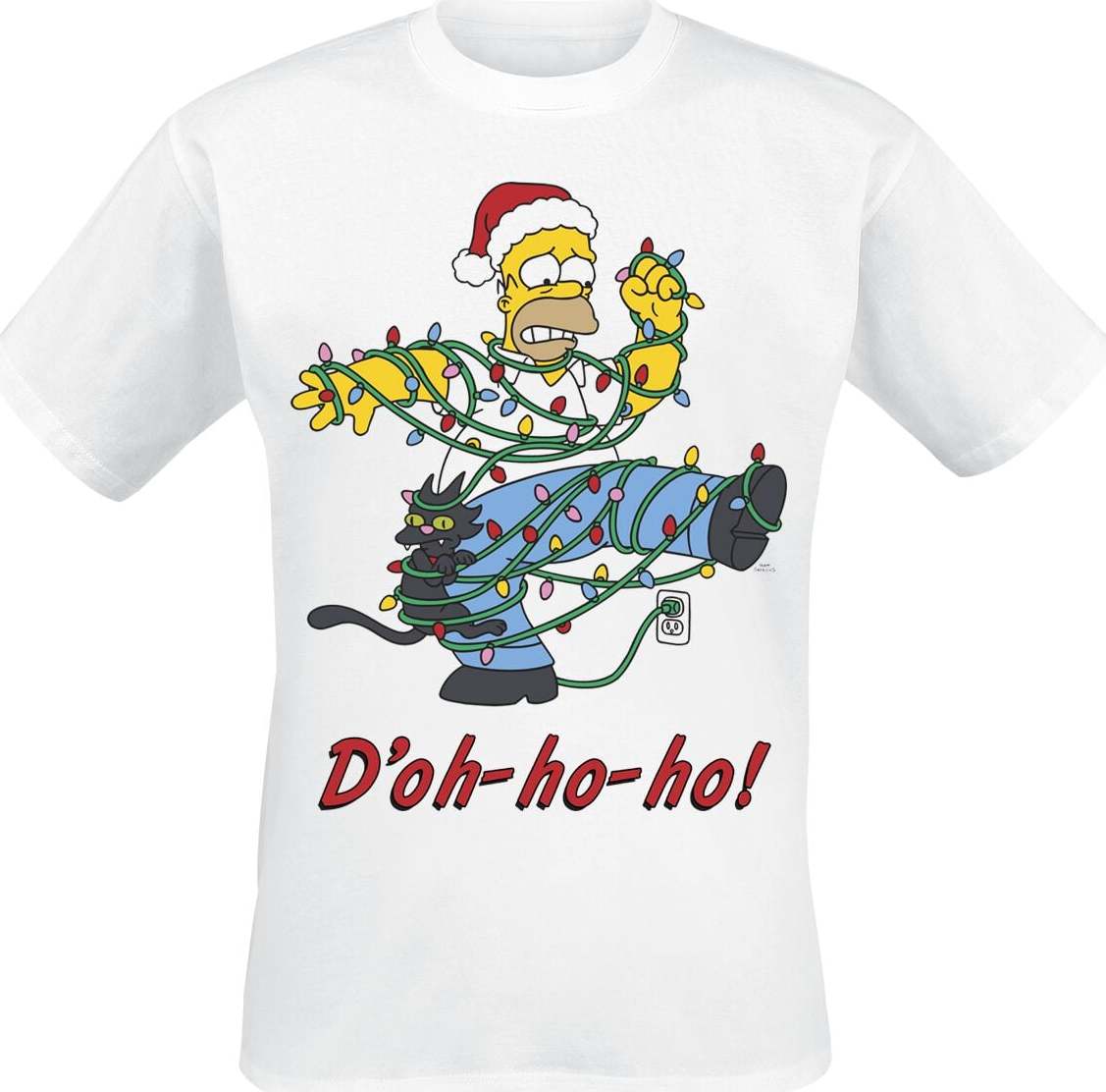 Die Simpsons Ho Ho Doh Tričko bílá