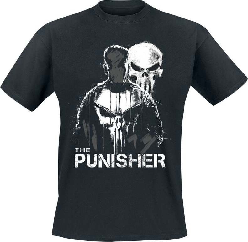 The Punisher Silhouette Tričko černá