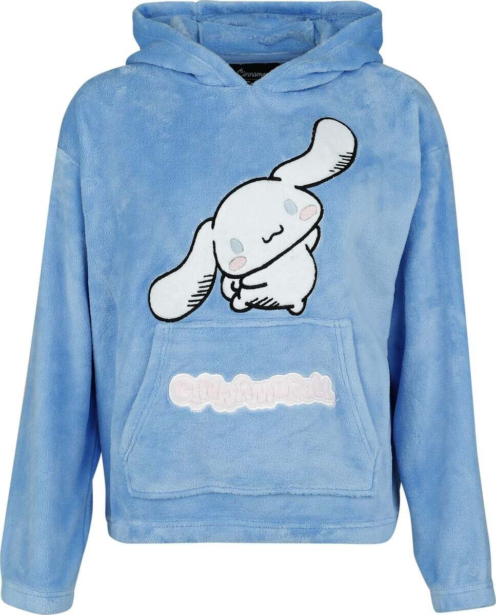 Hello Kitty Cinnamoroll - Kuschelpullover Dámská mikina s kapucí modrá