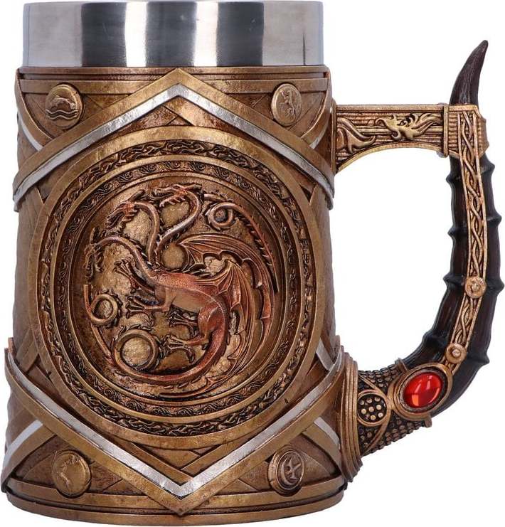 Game Of Thrones Nemesis Now - House of the Dragon - Targaryen Crown and Dagger Tankard džbán vícebarevný