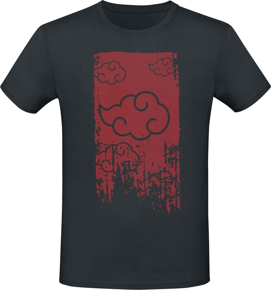Naruto Shippuden - Akatsuki Tričko černá