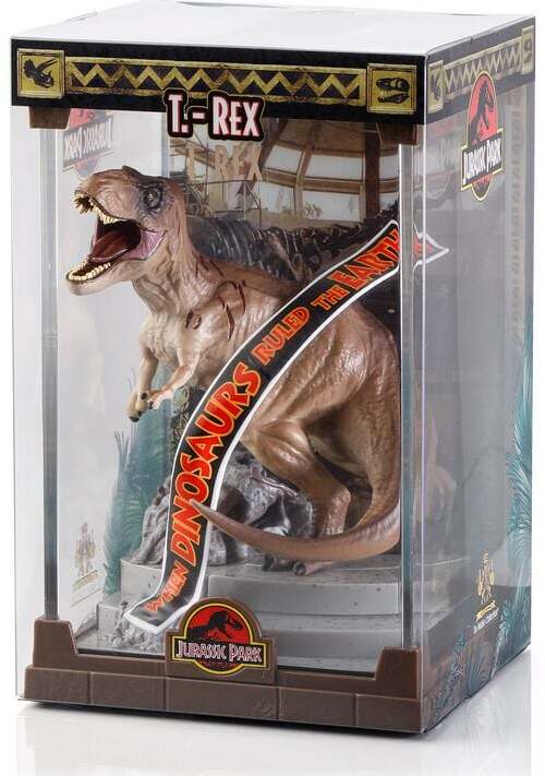 Jurassic Park Creature - Tyrannosaurus Rex Diorama Socha vícebarevný