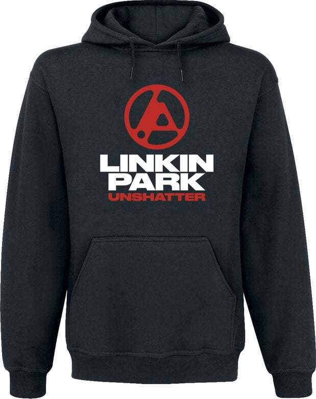 Linkin Park Unshatter Red Logo Mikina s kapucí černá