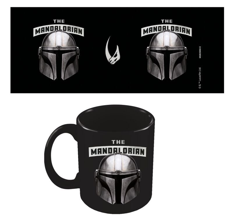 Star Wars Mandalorian Helmet Hrnek černá