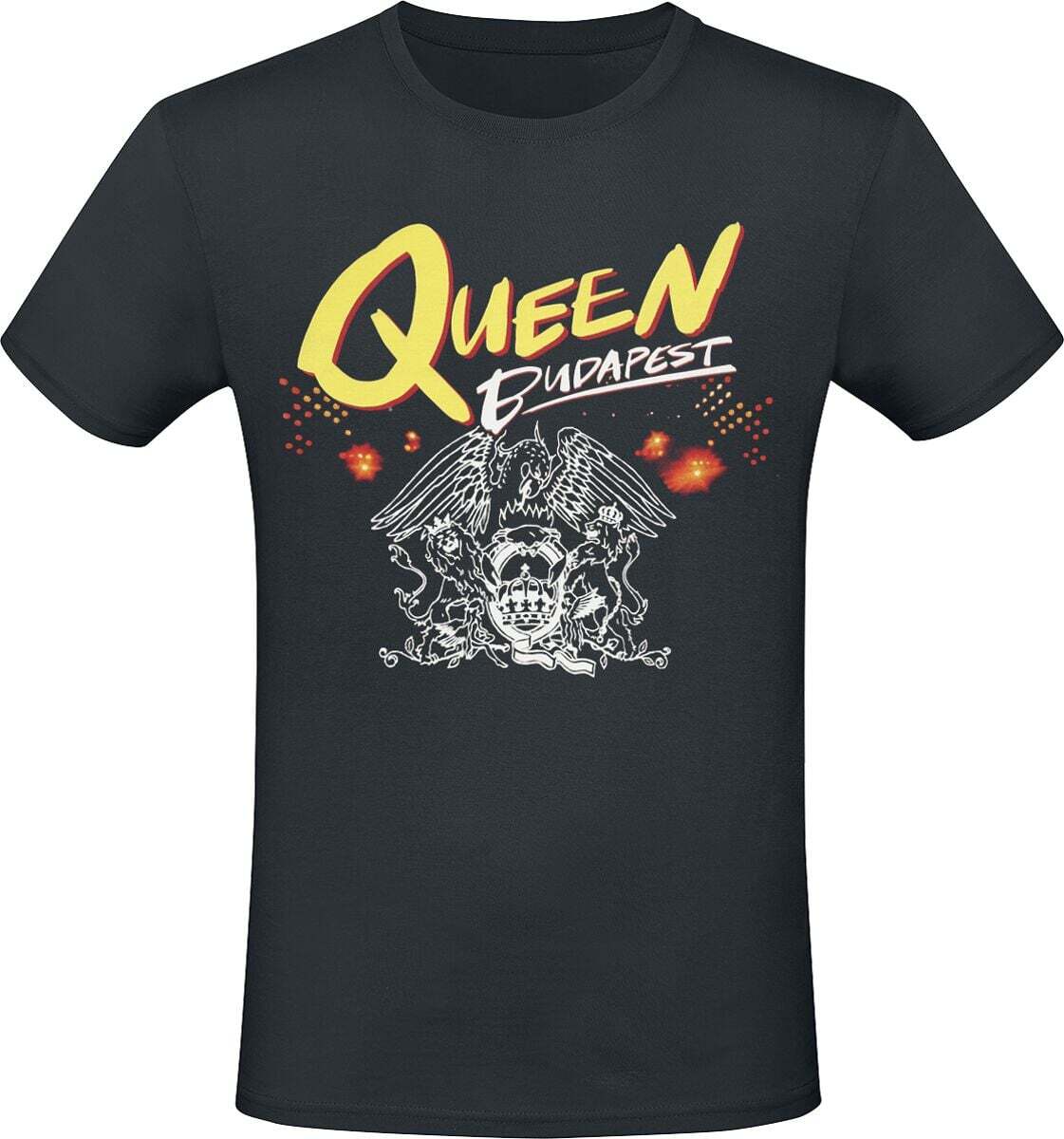 Queen Logo Crest Tričko černá