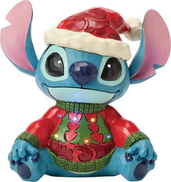 Lilo & Stitch Figurka Christmas Stitch se světelnými efekty Sberatelská postava vícebarevný