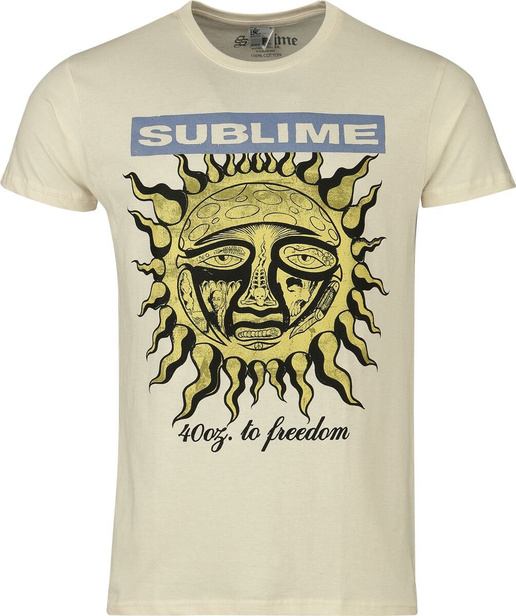 Sublime Opie Ortiz Logo Tričko přírodní