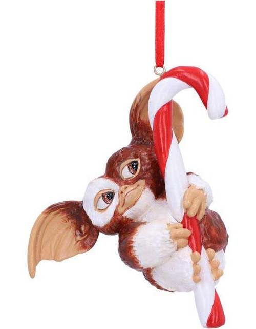 Gremlins Nemesis Now - Gizmo Candy Cane Vánocní ozdoba - koule standard