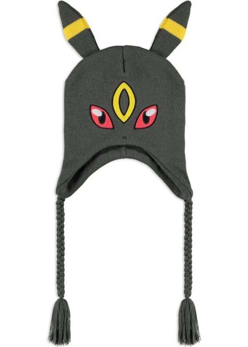 Pokémon Umbreon Beanie čepice tmavě šedá