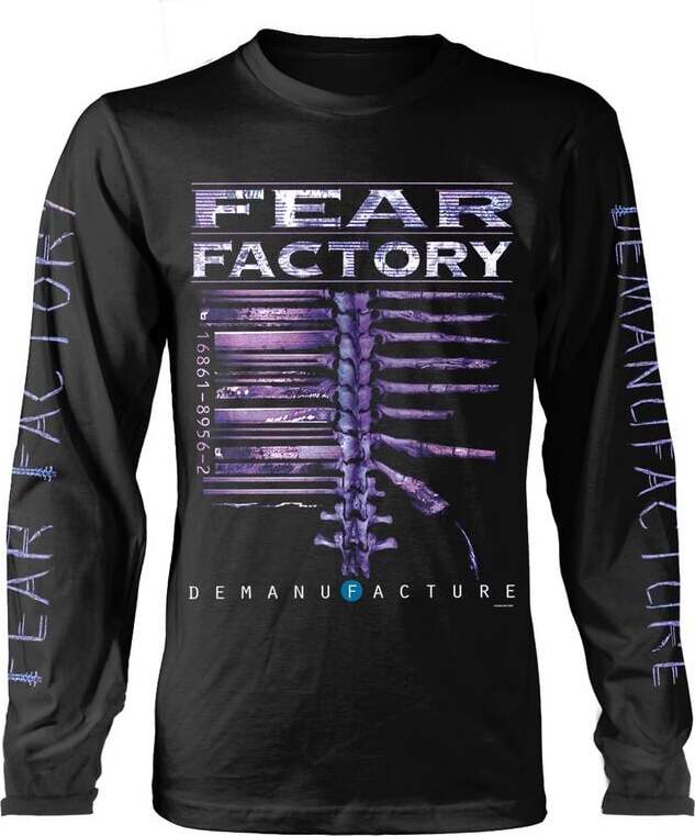 Fear Factory Demanufacture Tričko s dlouhým rukávem černá