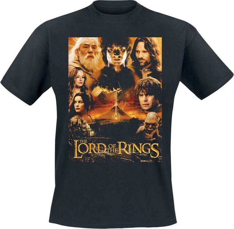 Pán prstenů Characters With A Logo Tričko námořnická modrá