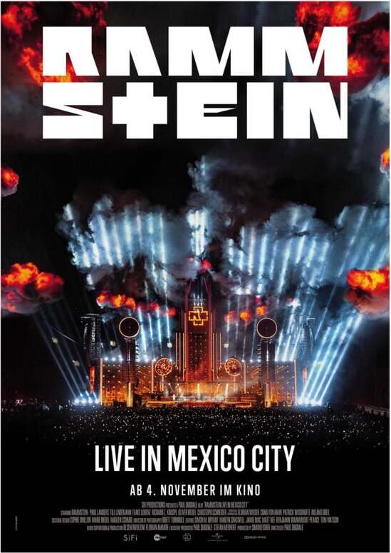Rammstein Live in Mexico City plakát vícebarevný