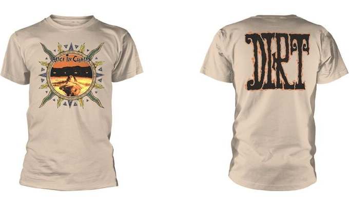 Alice In Chains Vintage Dirt Sun Tričko přírodní