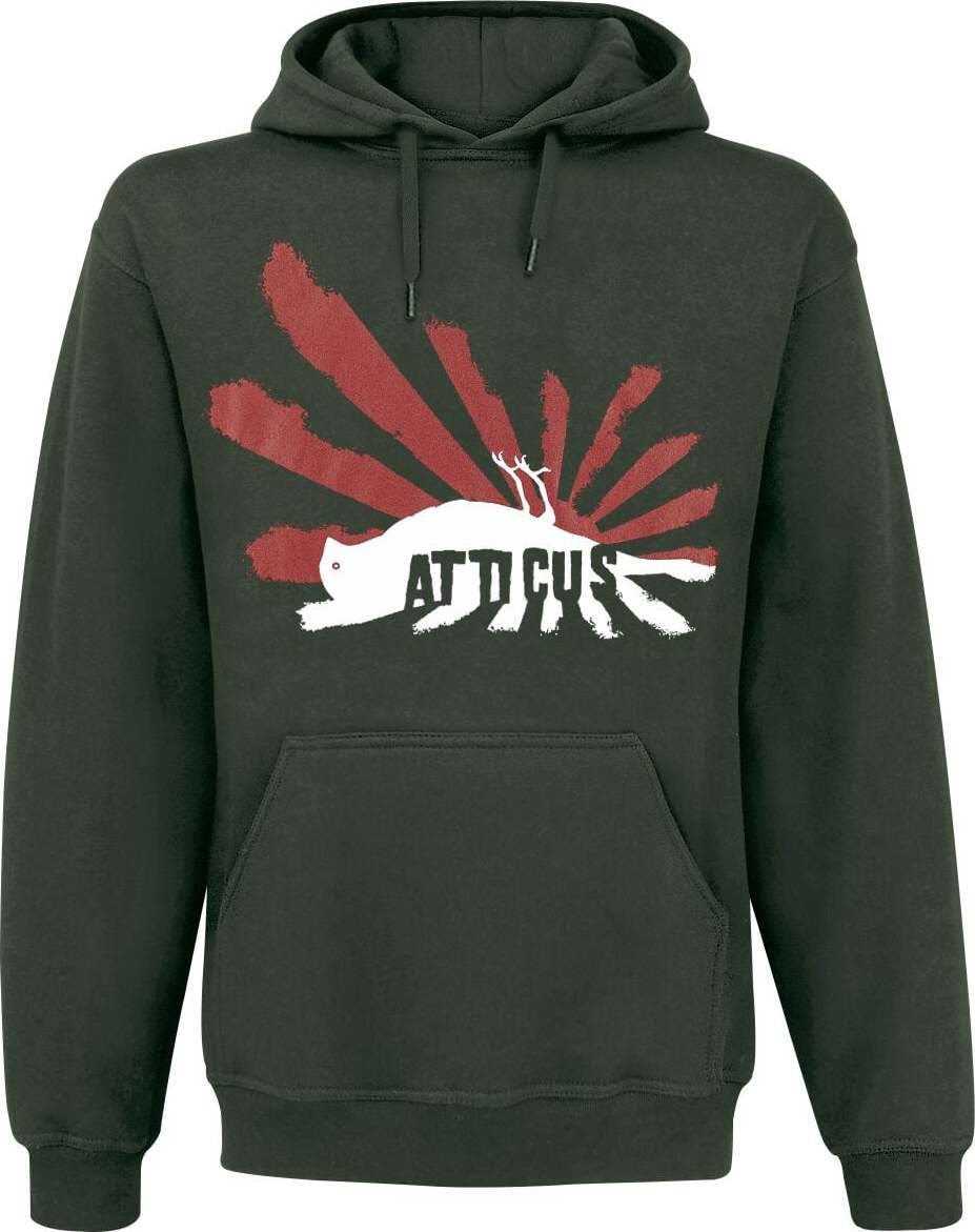 Atticus RISING HOODIE Mikina s kapucí zelená
