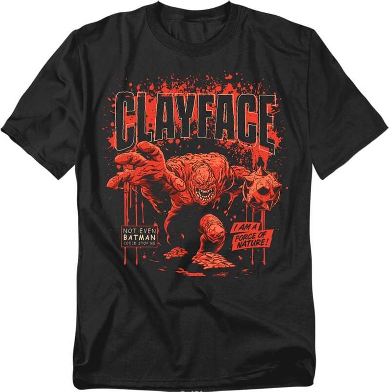 Batman Clayface Force Of Nature Tričko černá