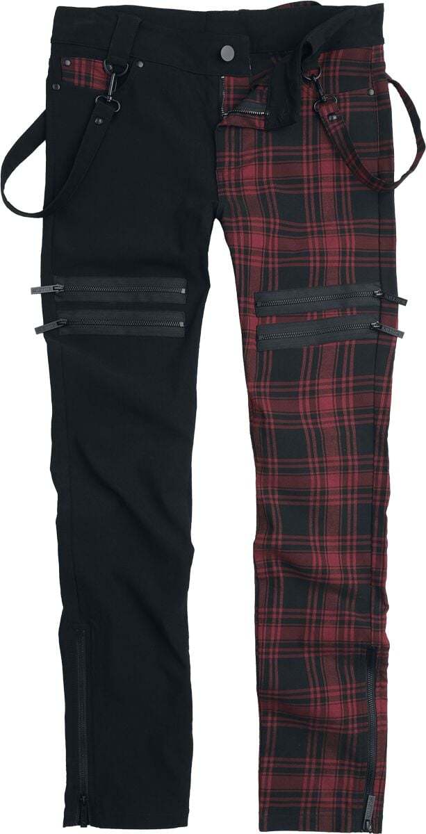 Killstar Exklusive Tartan Collection – Hecate Fury Trousers Kalhoty vícebarevný