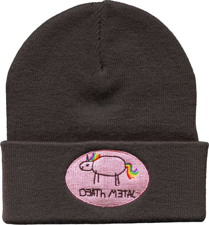 Death Metal Unicorn Death Metal Unicorn Beanie čepice černá