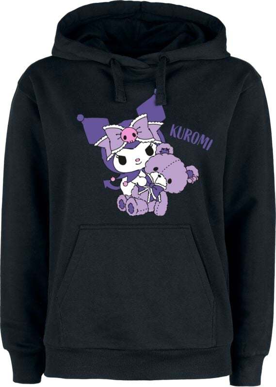 Hello Kitty Hello Kitty and Friends - Kuromi Dámská mikina s kapucí černá