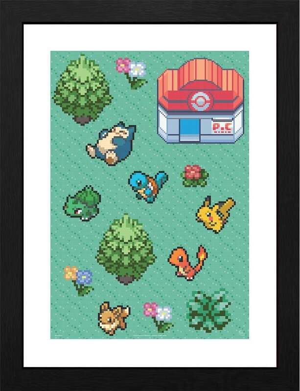 Pokémon Pixel Art Obraz na zeď vícebarevný