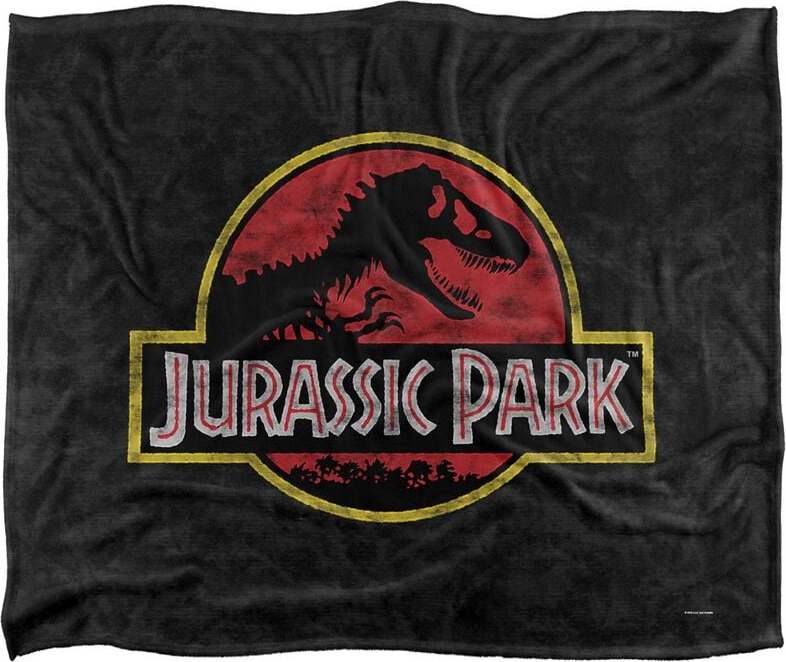 Jurassic Park Logo Flísová deka vícebarevný