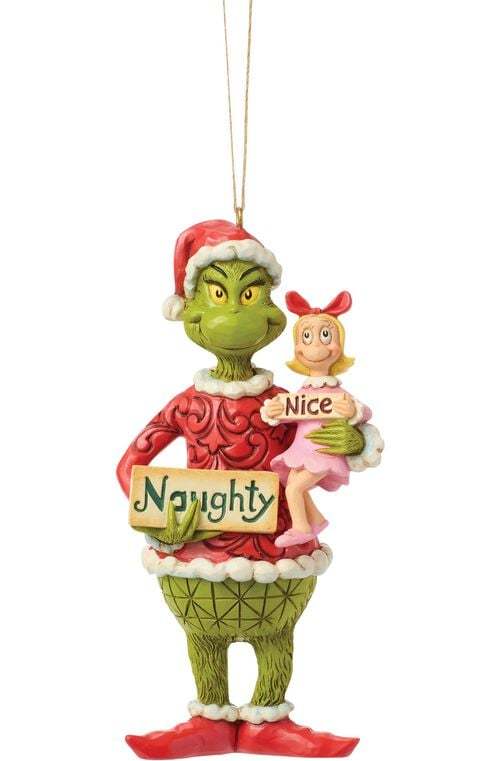 Der Grinch Figurka Grinch a Cindy-Lou od Jima Shore Vánocní ozdoba - koule standard
