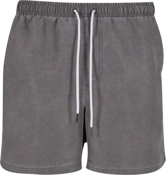 Urban Classics Washed Swim Shorts Pánské plavky tmavě šedá