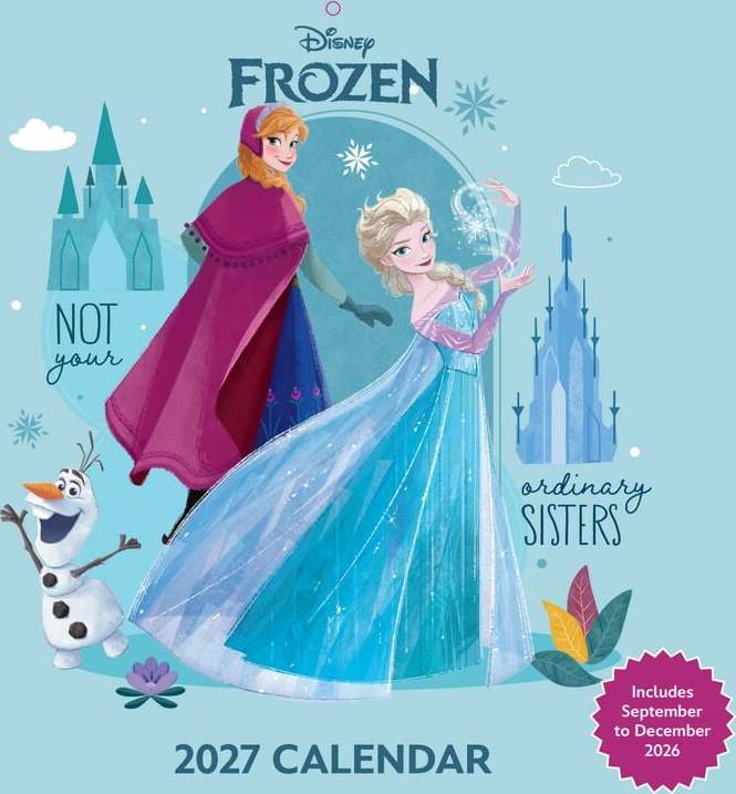 Frozen Nástěnný kalendář 2027 Nástenný kalendář vícebarevný