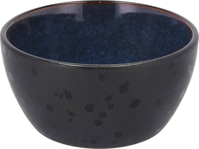 Černá/modrá miska na polévku/na salát z kameniny 400 ml Gastro Black/Dark Blue – Bitz