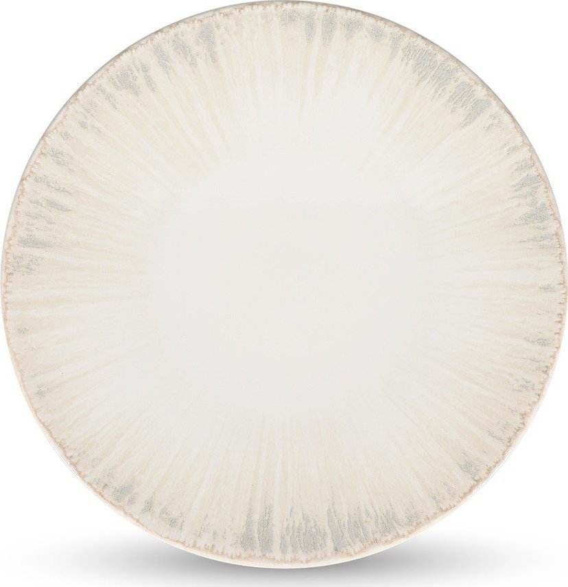 Světle šedý servírovací porcelánový talíř ø 32 cm Nuance – BonBistro