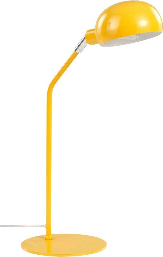 Žlutá ocelová stolní lampa s ohybatelnou konstrukcí (výška 59 cm) Lincon – Jotex
