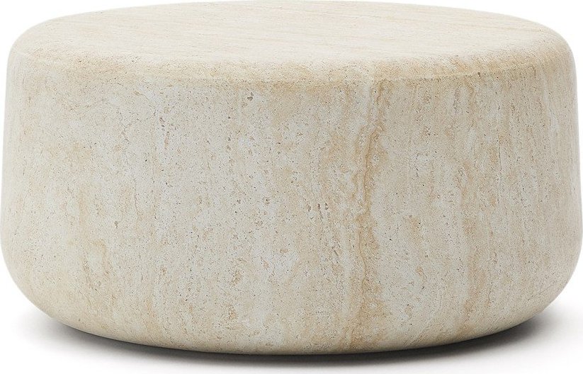 Betonový kulatý zahradní konferenční stolek ø 90 cm Drasi – Kave Home