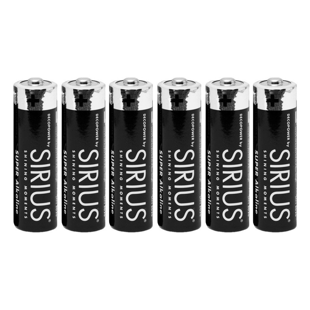 Alkalické baterie 6 ks DecoPower – Sirius
