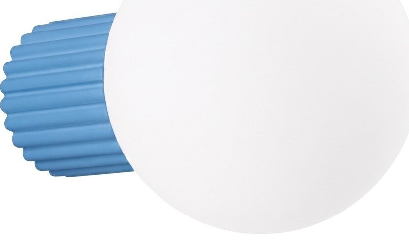 Světle modré nástěnné svítidlo z opálového skla ø 12 cm Orbital – Sollux