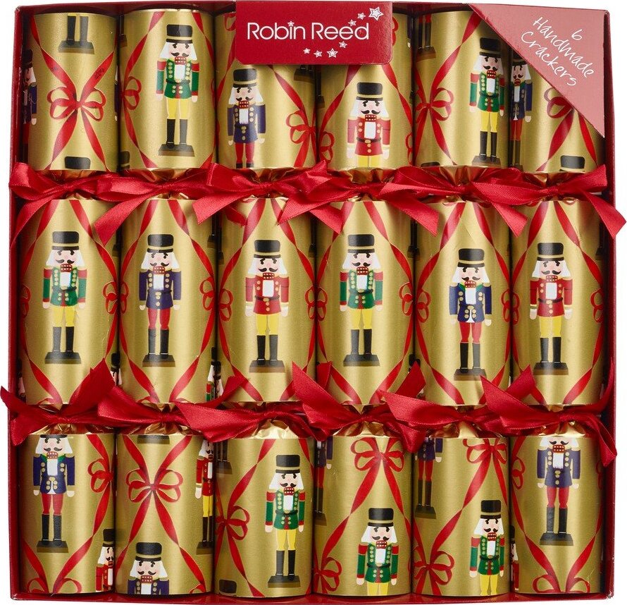 Vánoční crackery v sadě 6 ks Vintage Nutcracker