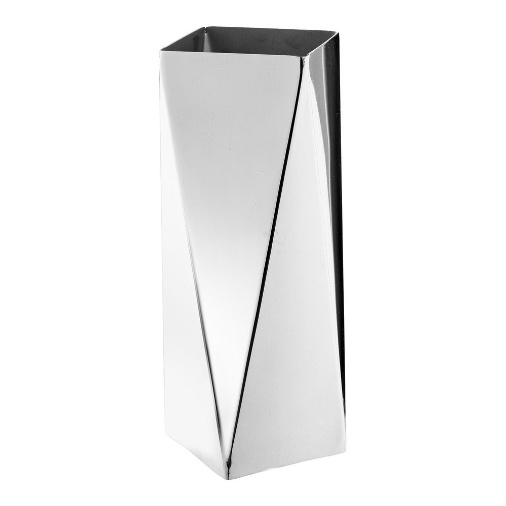 Ocelová váza ve stříbrné barvě (výška 23 cm) – House Nordic