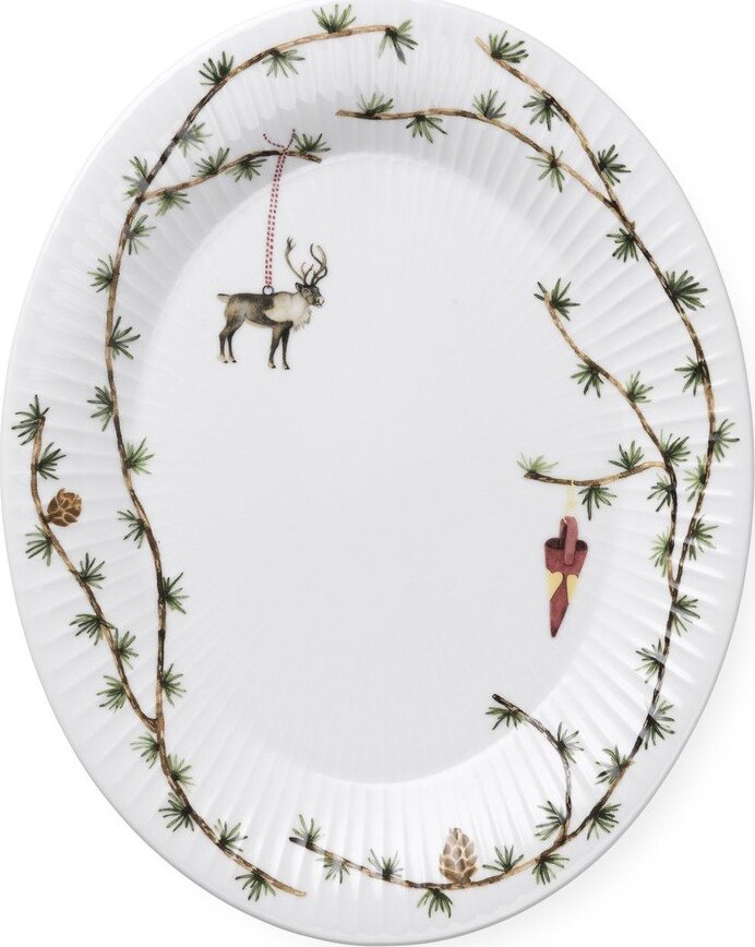 Porcelánový tác s vánočním motivem 27x34 cm Hammershøi Christmas – Kähler Design