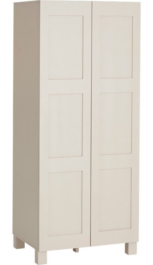 Šedobéžová závěsná šatní skříň z MDF 80x190x61 cm Ben – Ellos Home