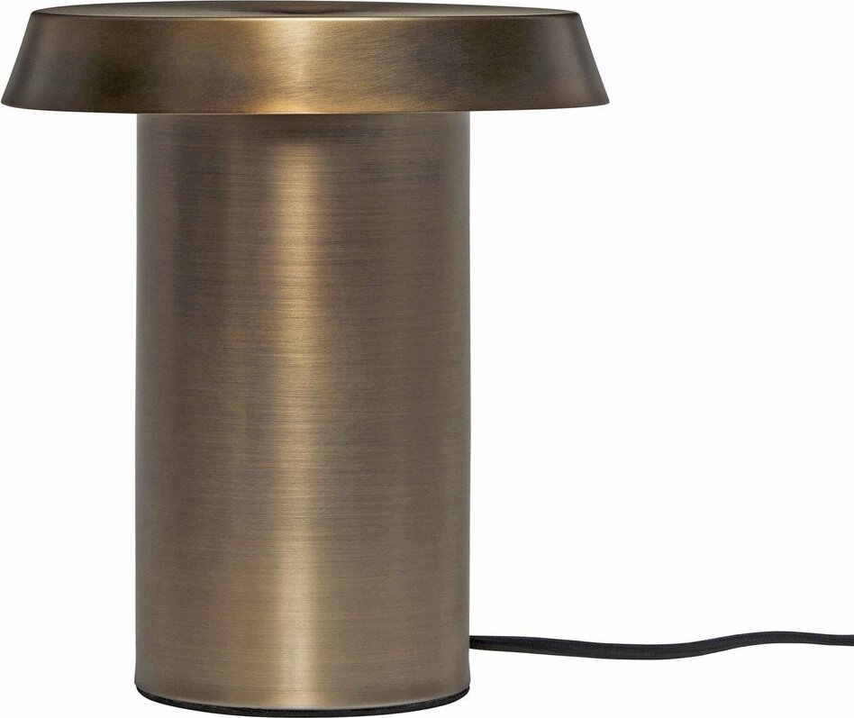 Hnědá kovová stolní lampa Keen - Hübsch